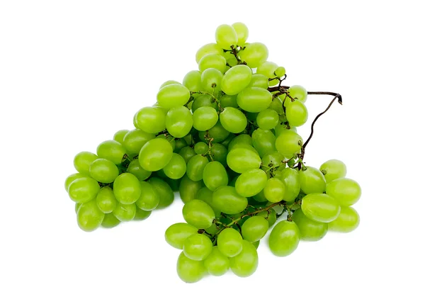 Uvas verdes isoladas — Fotografia de Stock