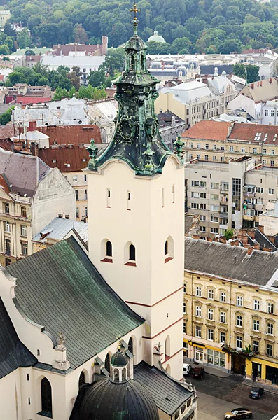 Krajobraz miasta Lwowa — Zdjęcie stockowe