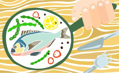 taze pişmiş balık