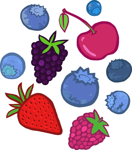 Tasty Berries — Stock Vector