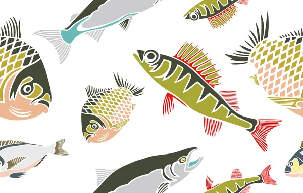 Pescado fresco — Archivo Imágenes Vectoriales