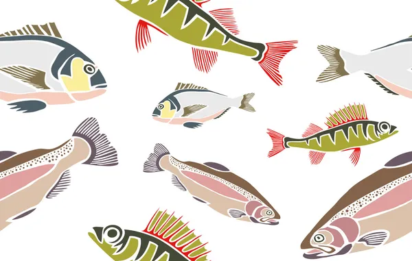 Δροσερό ψάρια — Διανυσματικό Αρχείο