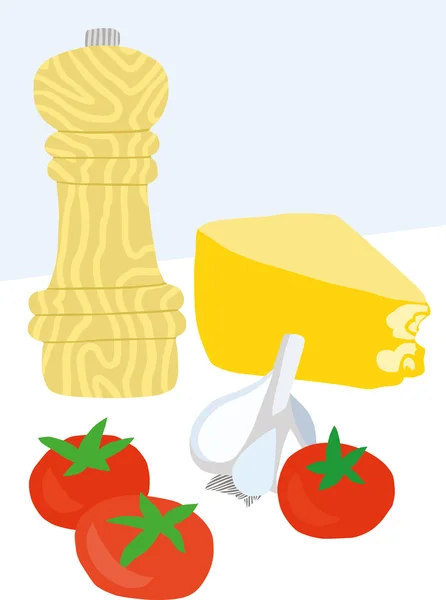 Italian Food — Stock Vector