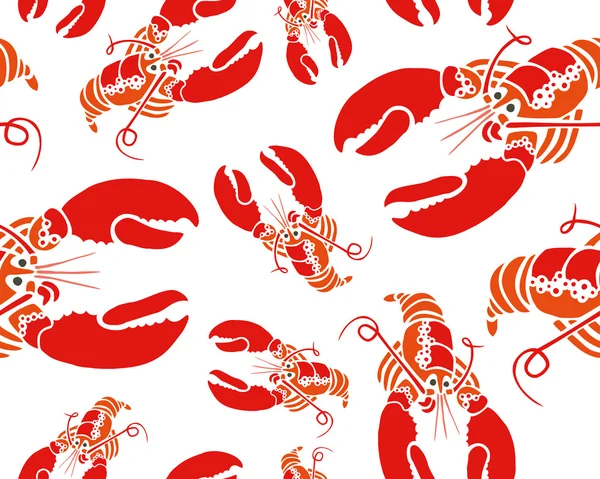 Pola Lobster - Stok Vektor