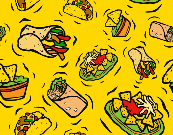 Meksika yemeği ve nesneler