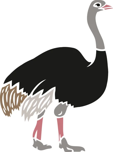 Ostrich — Stock Vector