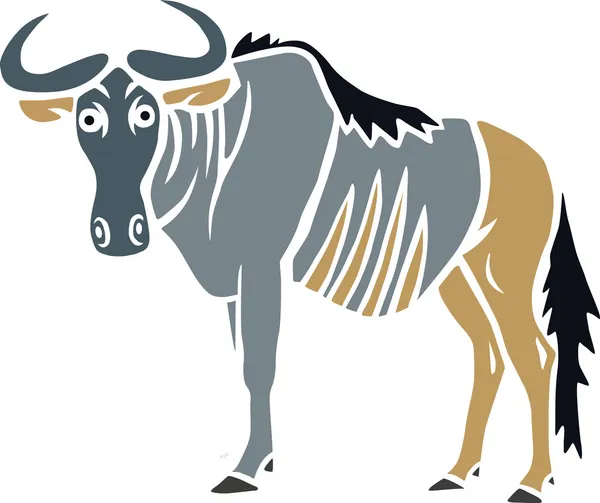 Wildebeest — Stock Vector