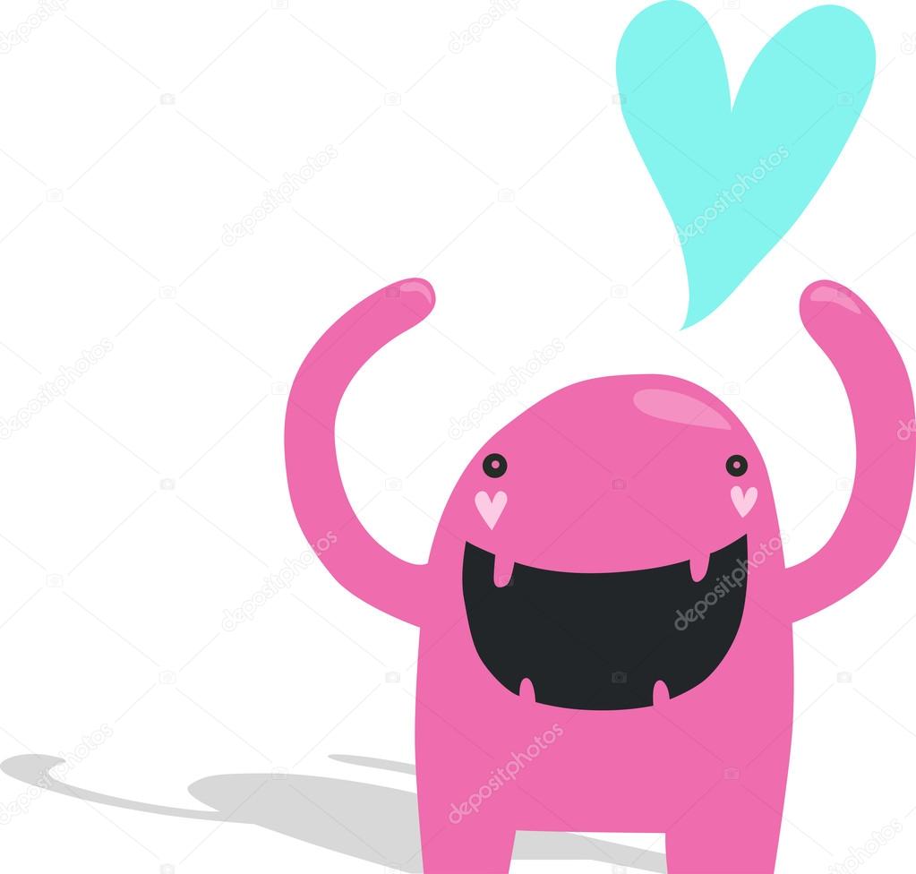 Pink Monster in Love