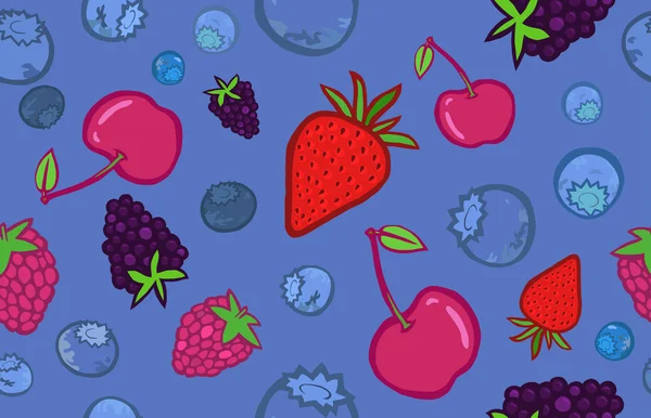 Вкусные ягоды — стоковый вектор