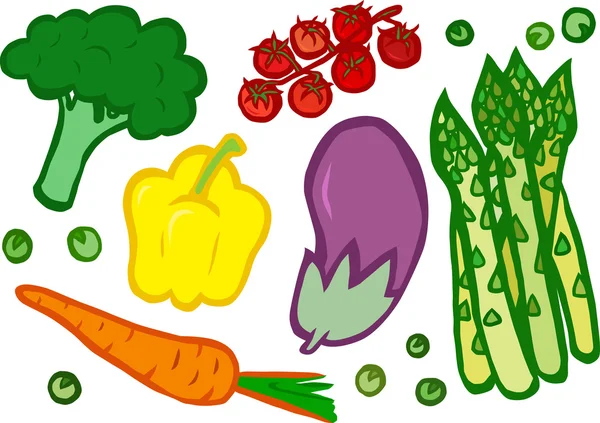 Ensemble de légumes — Image vectorielle