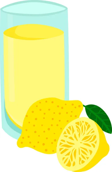 Glas limonade — Stockvector
