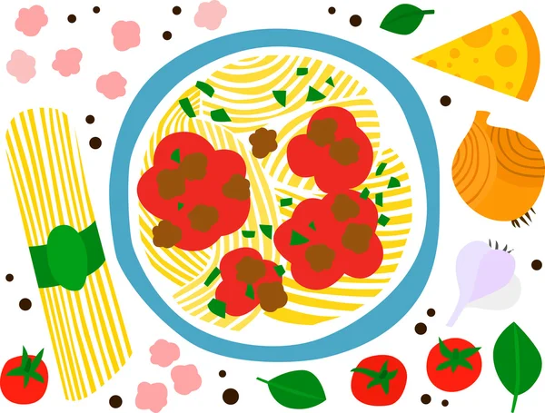 Spaghetti Bolognese Royalty Free Stock Vectors