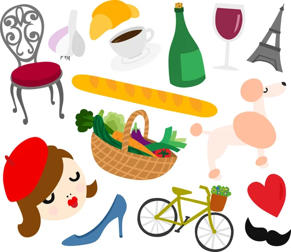 Fransız şeyler arka plan