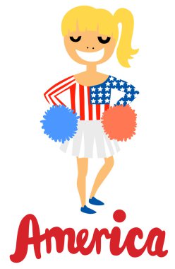 Amerikalı ponpon kız