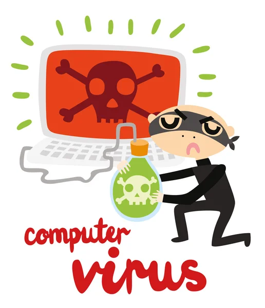 Bilgisayar virüsü — Stok Vektör