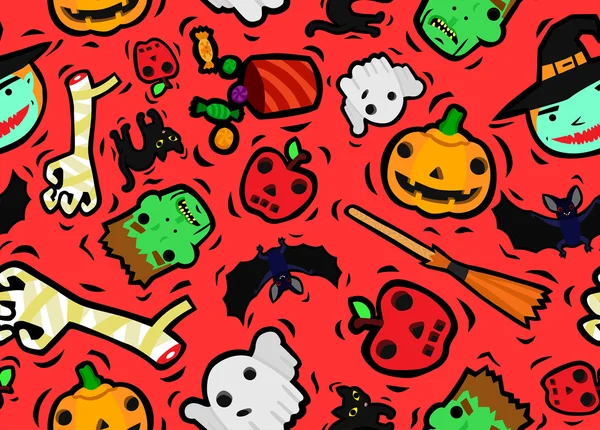 Divertido Halloween — Vector de stock