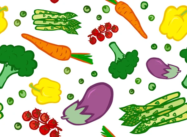 カラフルな野菜 — ストックベクタ