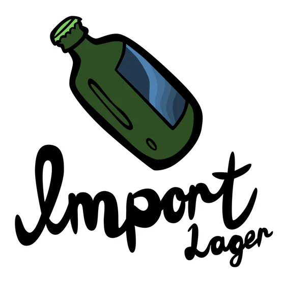 Beer Bottle — Stock Vector