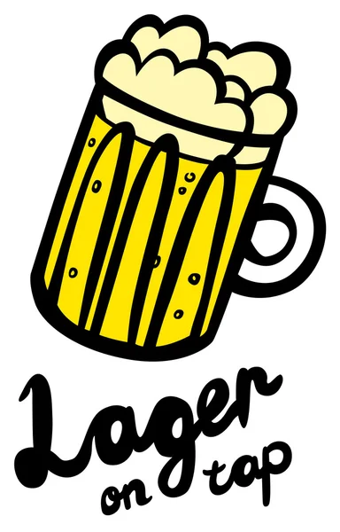 Birra Lager — Vettoriale Stock