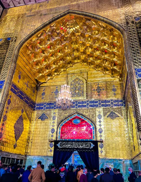 Picture Imam Ali Holy Shrine Najaf City Iraq Night One — Stock Photo, Image