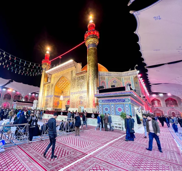 Cuadro Para Imam Ali Santuario Sagrado Ciudad Najaf Irak Noche — Foto de Stock