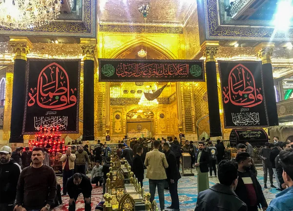 Cuadro Para Imam Abaas Santuario Sagrado Ciudad Karblaa Iraq Noche — Foto de Stock