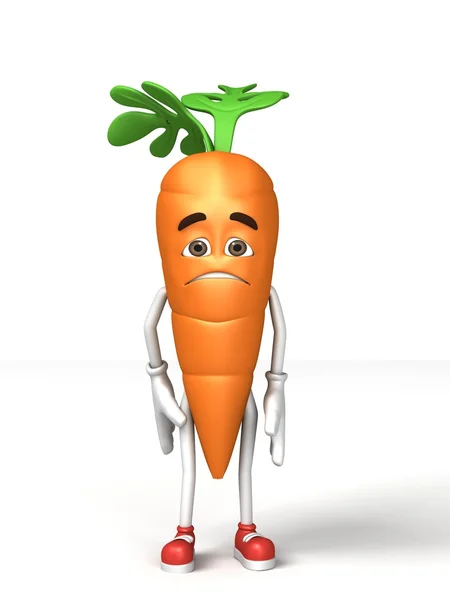 Zanahoria buscando triste — Foto de Stock