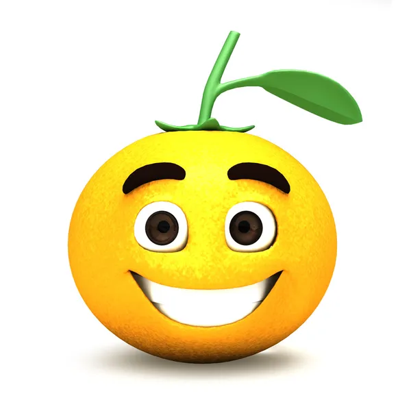 Desenhos animados de laranja feliz Imagem De Stock