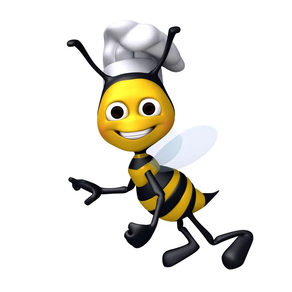 Bee chef-kok klaar om te gaan — Stockfoto