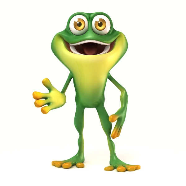 Frog welcome pose — Stock Photo, Image