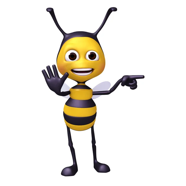 蜜蜂给方向 免版税图库照片