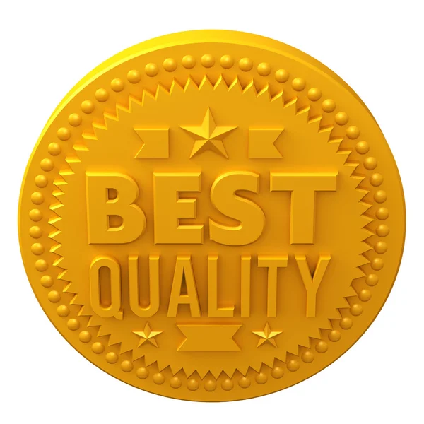 3D-gouden illustratie badge — Stockfoto