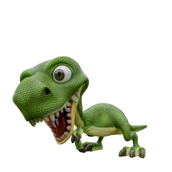 Pose Van Cartoon Dinosaurussen — Stockfoto