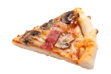 dilim pastırma ve mantarlı pizza