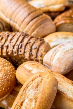 ekmek ürün yelpazesine arka plan
