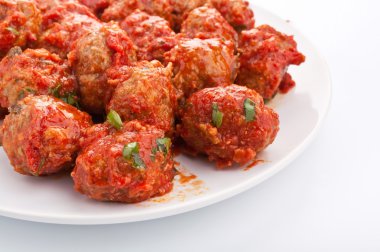 Domates soslu köfte.