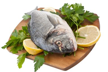 ham dorado balığı hebs ve limon ile