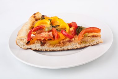 plaka ile dilim sebze pizza