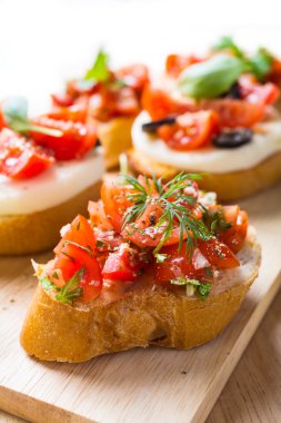 İtalyan meze bruschetta