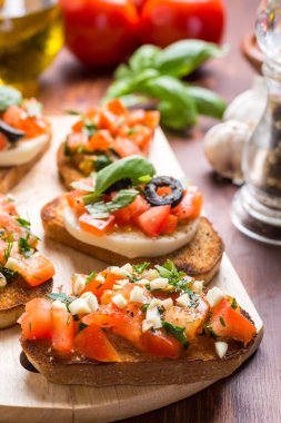 İtalyan meze bruschetta