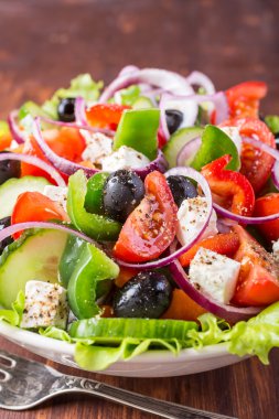 tabak sağlıklı Yunan salatası