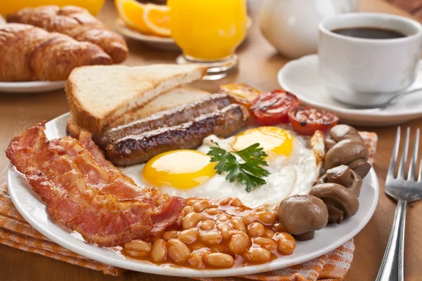 Традиційний англійський сніданок — стокове фото