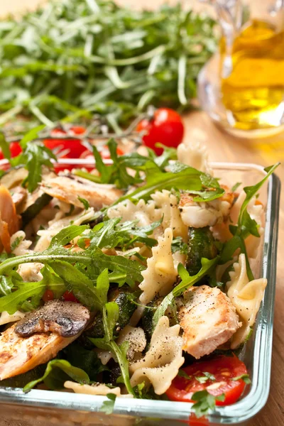 Serving of pasta salad — Stock Photo, Image