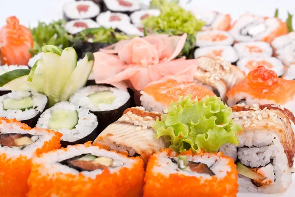 Zestaw duży sushi — Zdjęcie stockowe