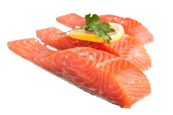 Zalm met citroen — Stockfoto