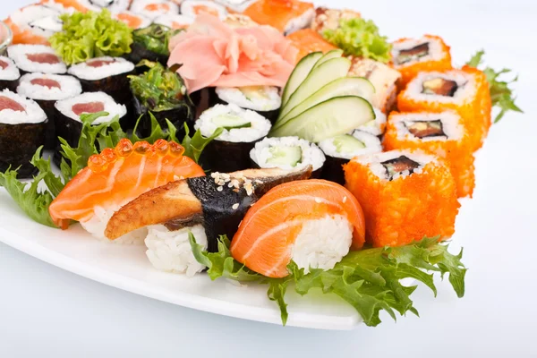 Zestaw duży sushi — Zdjęcie stockowe