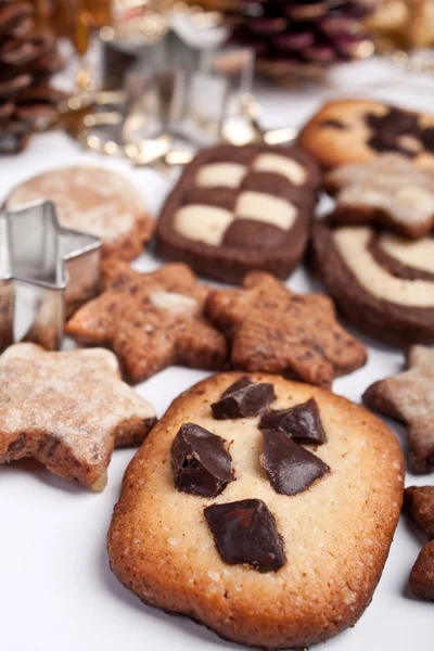 Gros tas de biscuits divers — Photo