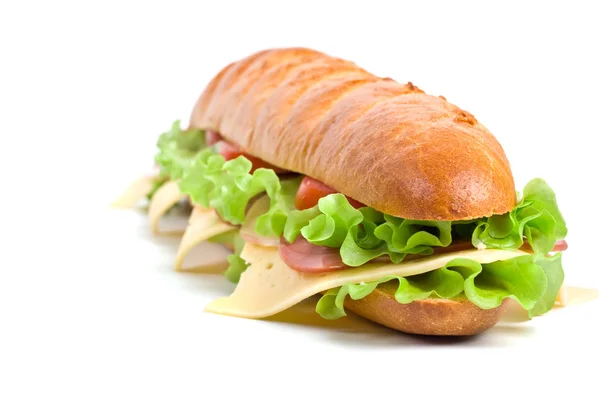 长面包三明治 — 图库照片