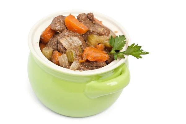 Beef stew with celery and carrot — Stock Photo, Image