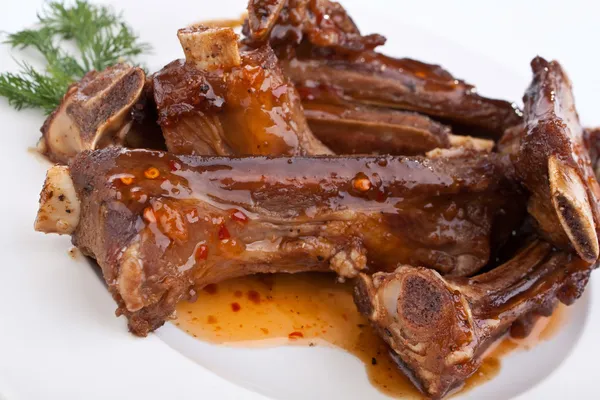 Spareribs grillen — Stockfoto